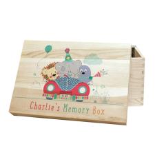Personalised Tiny Tatty Teddy Little Circus Wooden Memory Box Image Preview